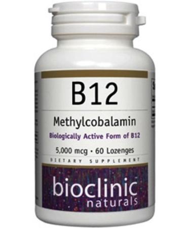 Bioclinic Naturals - B12 Methylcobalamin 5000 mcg 60 LOZ