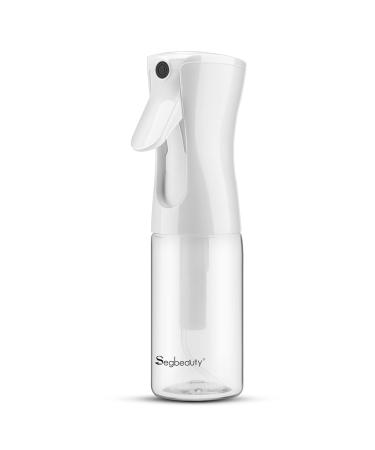 Segbeauty Clear Plant Mister, 5.4oz Continuous Mister Spray Bottle, 160ml Plastic Fine Mist Plant Spray Bottle, Refillable Empty Indoor Spritzer Watering Can Sprayer for Inside Salon Barber Curly Hair 160ml/5.4oz-Clear