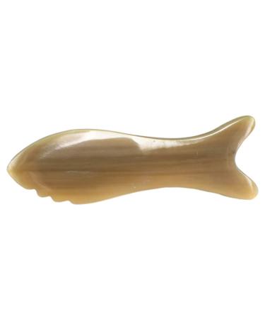 Exceart Gua Sha Plate Buffalo Horn Scraping Tool Physical Acupressure Scraping Board Scraping Plate for Back Legs Arms Neck Shoulder