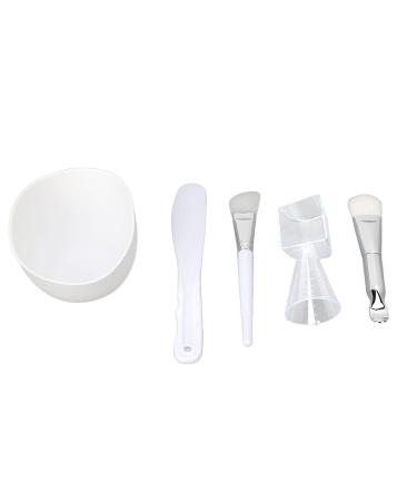 Face Mask Mixing Bowl Set - DIY Facial Mask Tools Silicone Brush Soft Bristle Brush Spatula & Measuring Cup for Perfect Skincare - Buy Online on GoSupps.com