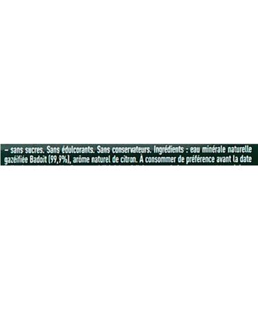 Badoit Drink with sparkling natural mineral water and natural lemon aroma - 1L bottle - Buy Online on GoSupps.com