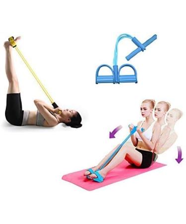 20 11 4 Tubes Natural Latex Elastic Pull Rope - Fitness Equipment for Abdomen Waist Arms & Legs - Blue Bodybuilding Expander - Buy Online on GoSupps.com
