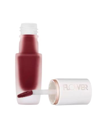 FLOWER BEAUTY Perfect Pout Lip Color by Drew Barrymore - Soft Matte Liquid Lipstick in Garnet | Comfortable & Lightweight International Shipping - Buy Online on GoSupps.com