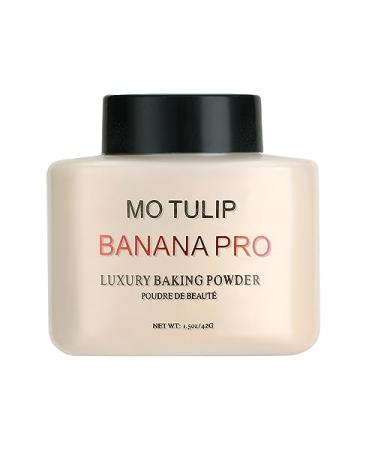 Banana Pro Loose Baking Powder long lasting Make Up Setting Face Powder Easy to Make Up for Medium Skin Tones (1.5 O.Z) Yellow