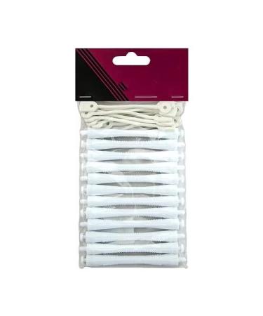 GLAMSA 12 perming rods Curling hairdressing DIY tool for hair styling Hair curling with zero heat damage Ideal for home or salon use (White 6MM)