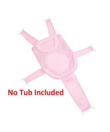 Adjustable Non-Slip Baby Bath Mat | Breathable Mesh Floating Foam Pillow | Bathtub Seat Pad for Newborns 0-18 Months | Pink (Mesh) - Style 2 - Buy Online on GoSupps.com