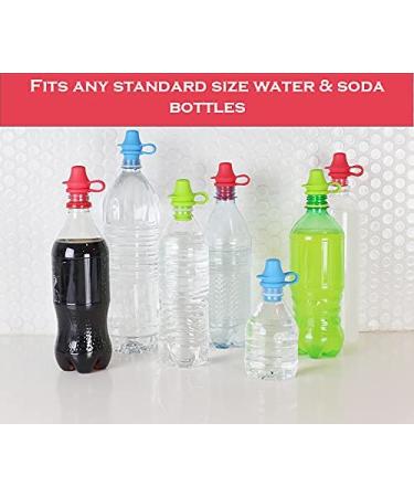 KiddiKap No Spill Silicone Bottle Top Spout 3 Pack Bundle - BPA Free (Red Blue Green) - Buy Online on GoSupps.com