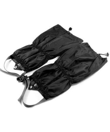 Volumoon Waterproof Gaiters - Outdoor Oxford Leg Protection Against Snow Rain & Insects for Hiking Skiing & Climbing (Black) - 1 Pair - Buy Online on GoSupps.com