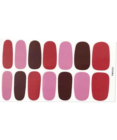 dijiusidy Nail Art Stickers Self-Adhesive Fingernail Decal with Strap Glue DIY Art Decor Full Cover Manicure Kits for Women Girls YMX203 - Buy Online on GoSupps.com