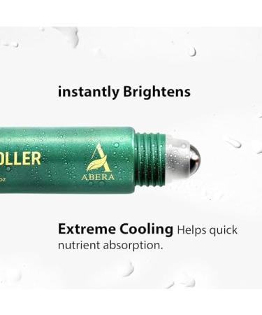 Abera Eye Roller Serum Eye Bags Treatment For Men with Mint Vitamin C & Peptides Cooling Roller for Puffiness & Dark Circles 0.34 Fl Oz A.5 1 Box - Buy Online on GoSupps.com