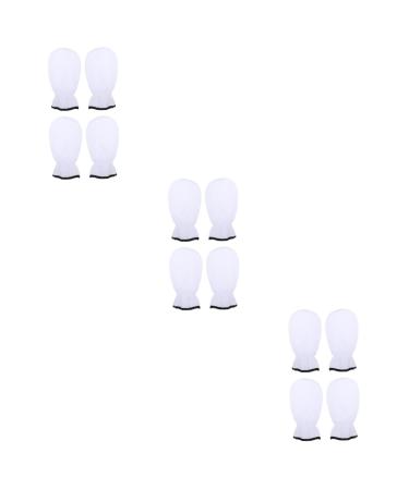 FRCOLOR 6 Pairs Maintenance Care Gloves Hand Softening Gloves Cracked Hand Gloves Paraffin Wax Gloves Ladies Mittens Lady Tools Nourishing Hand Care Tool Miss Spa Flannel Hand Wax White