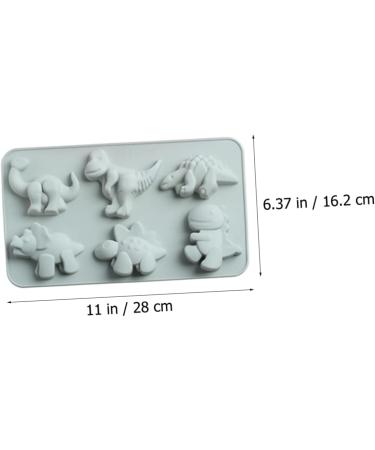 Ciieeo 6 Pcs Dinosaur Cake Mold Tuile Molds Silicone Ice Cube Candy Chocolate Silicone Moulds Silicone Molds for Resin Silicone Cake Mould Clay Molds Silicone Cake Mold Art Decorate Jelly 28X16.2CMx3pcs - Buy Online on GoSupps.com