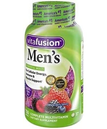 VitaFusion Men's Complete Multivitamin Gummies - Natural Berry Flavor, 150 Count - Buy Online on GoSupps.com