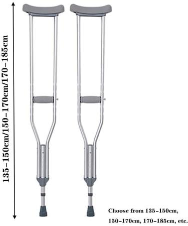 Crutches for Adults Underarm Walking stick lightweight height adjustable Great for Travel or Work Selfless dedication - Buy Online on GoSupps.com