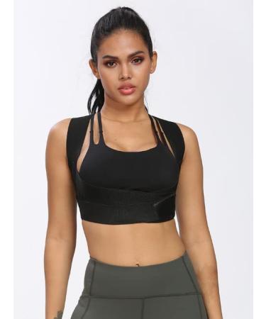 Posture Corrector for Men & Women - Adjustable Back Brace for Spine Neck & Shoulder Support Pain Relief - Size S-L Black - Buy Online on GoSupps.com