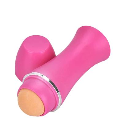 RIYAN Face Oil Absorbing Roller Volcanic Stone Blemish Remover Face Oil Removing Rolling Stick Ball Pink
