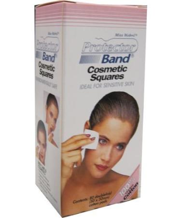 Cotton pads square 80 pieces