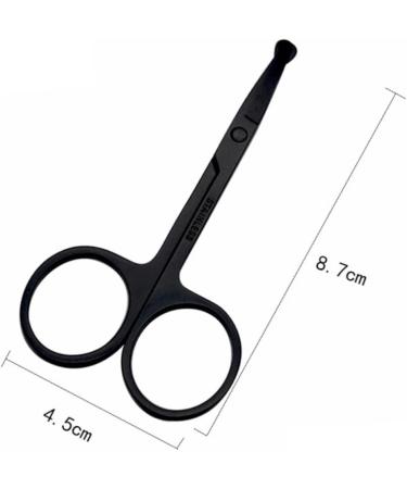 Balacoo Stainless Steel Nose Hair Clippers & Eyebrow Trimmer for Men - 1pc Vibrissa Scissors - Buy Online on GoSupps.com