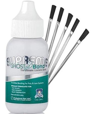 Pro Hair Labs Ghostbond Ghost Supreme - 1.3oz | Wig Glue for Poly & Lace w/ High Humidity & Oily Scalp Formula + 5 Brushes - Buy Online on GoSupps.com