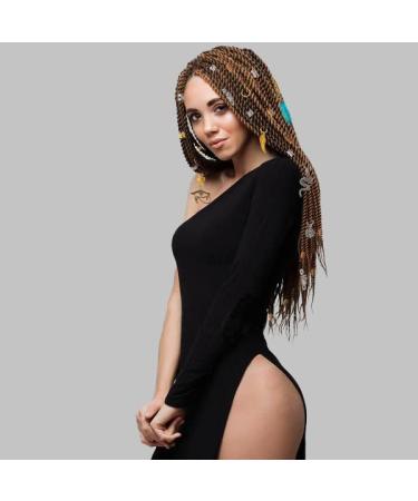 200pcs Hair Beads Jewelry Dreadlocks Gem Crystal Charms | Metal Coils Rings | Gold & Silver Hair Jewels Pendants | Braid Cuffs Clips Loc Tube Bead Accessories for Decoration - Buy Online on GoSupps.com