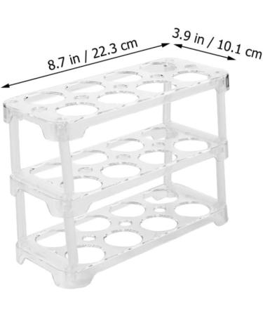 Mikikit Egg Holder 2 Pcs Transparent Egg Lattice Eggs Frame Holder Clear Egg Storage Holder Kitchen Supplies re-usable - Buy Online on GoSupps.com