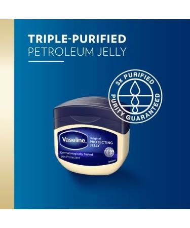 Vaseline Original moistruiser Petroleum Jelly skin care for cracked dry skin and eczema relief 250 ml x3 - Buy Online on GoSupps.com