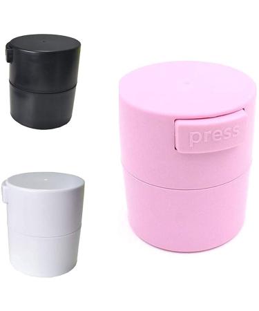 Best Belong Eyelash Extensions Adhesive Jar Plastic Tank Lash Extension Glue Storage Container Sealed Tank Lash Tool (Pink)