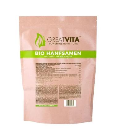 Buy GreatVita Organic Hemp Seeds 1 kg - DE- ko-037 | Nutty & Peeled for International Shipping - Buy Online on GoSupps.com