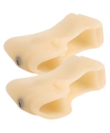 FRCOLOR 1 Pair Magnetic Toe Splitter Pedicure Stand Spacers Thumb Protector Bunion Toe Splint Toe Splint Bunion Hallux Valgus Correction Toe Support Foot Valgus Protector Toe Correctors