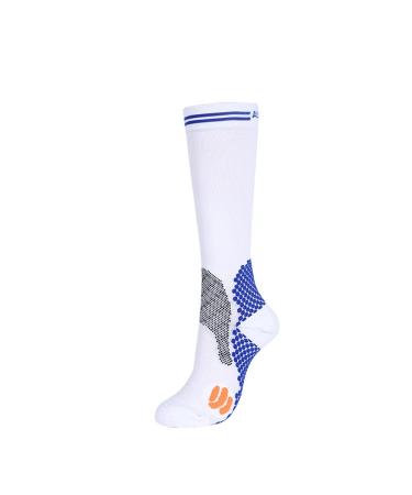 Compression socks women running socks for men and women stretch long compression socks 2 pieces white S