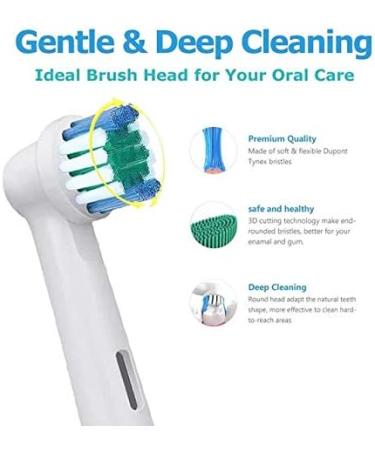 4 Replacement Toothbrush Heads for Braun Oral-B Electric Toothbrushes - Compatible Dentia Pack - Buy Online on GoSupps.com