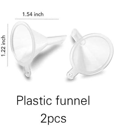 Enslz 50ml Refillable Clear Glass Luxury Spray Perfume Bottle Empty Atomizer Bottle Makeup Tool 2pcs free Funnel Filler (Gold) - Buy Online on GoSupps.com