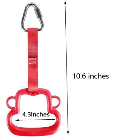 Let'sGood Monkey Style Ninja Gymnastic Rings - 3 PCS Swing Bar Monkey Rings with Hanging Straps for Backyard Ninja Warrior Obstacle Course - Buy Online on GoSupps.com