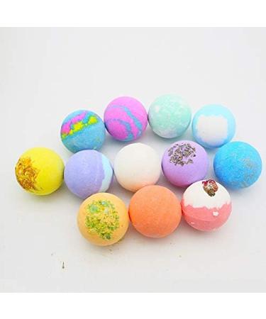 Handmade Bath Bombs Gift Set with Natural Essential Oils - Perfect Birthday Gift for Women, Kids, Men - 12 Piece Bubble Bath Bombs Set - Buy Online on GoSupps.com