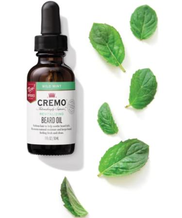 Cremo Beard Oil Revitalizing Wild Mint | Natural Moisture & Soften Beard | Pack of 2 (1 fl oz each - Buy Online on GoSupps.com