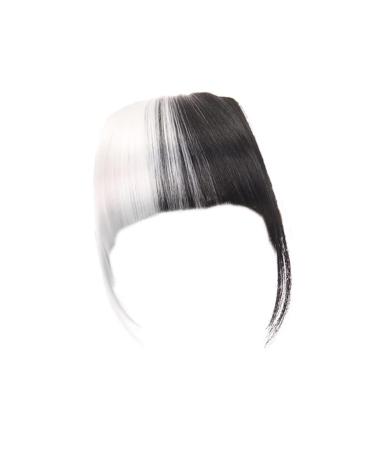 BOKIOESDE Clip in Air Bangs High Temperature Wire Hair Extension Clamp Fringe Hairpiece Type13