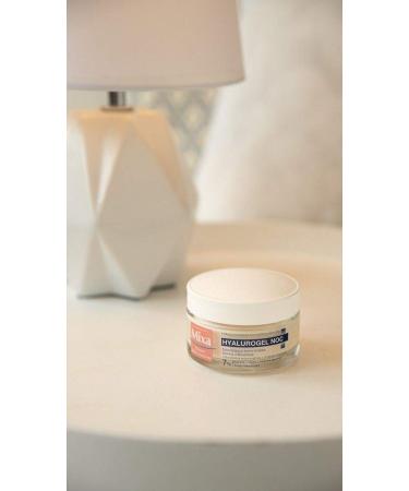 Mixa Hyalurogel Moisturizing Cream Facial Mask - Night Treatment with Hyaluronic Acid for Sensitive Dehydrated Skin | 24-Hour Hydration | 50 ml - Buy Online on GoSupps.com