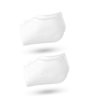 FOMIYES 2 Pairs Height Invisible Detachable Heel Heel Height Increase Insoles Unisex Heel Pads Increased Extension pad Skin Friendly Invisible Socks