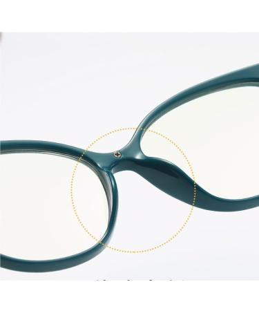 Parwana Cat-Eye Blue Light Blocking Reading Glasses - Oversized Flat Mirror Design (+0.00 Black) | Protect Your Eyes from Digital Strain - Buy Online on GoSupps.com