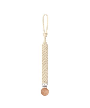 TIAN-K Rabbit Pacifier Chain Set - Braided Beech Wood Teething Ring & Baby Accessories - Stylish & Safe International Shipping - Buy Online on GoSupps.com