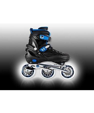 Epic Skates Storm Inline Skates Black/Blue Youth 1-4 - High-Quality Youth Inline Skates - Buy Online on GoSupps.com