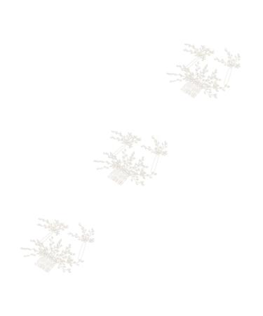 FRCOLOR 9-Piece Set Headpiece for the Bride Hair Combs for the Bride Wedding Hair Comb Wedding Hair Accessories Hair Pin Hair Clip Wedding Headpiece Pearl