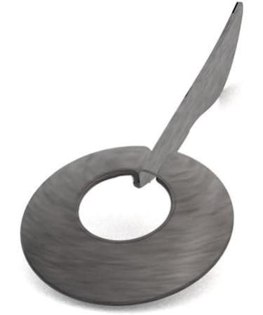 Ornamin Knife with Red Grip Cushion - Intuitive One-Handed Eating Aid | Special Cutlery for Easy Dining | Shop Internationally - Buy Online on GoSupps.com