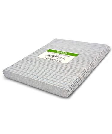Karlash Professional Double Sided Emery Board 7" Black Nail File 50pcs (Zebra 80/80)