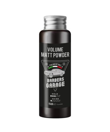 Barbers Garage Hair Volumizing Powder (15g) – Italian Details – Matte volumizing powder for volume and hold even for updos, ultra fine.