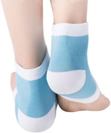 minkissy 1pair Foot Protection Socks Protective Cover Heel Socks Cotton Fabrics Nylon Gel Socks Sky Blue Socks Feet Heel Socks Antichapping Socks Sleep Socks Whitening Ripstop Socks medium - Buy Online on GoSupps.com