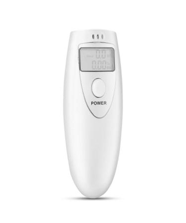 FastUU White Breathalyzer Alcohol Tester LCD Screen - Digital Handheld for Quick Alcohol Analysis - Buy Online on GoSupps.com