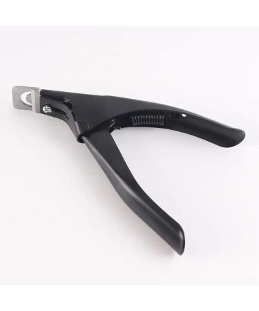 Professional Nail Tip Cutter Cutters for False Fake Gel Nail Tip Cutters (BLACK)