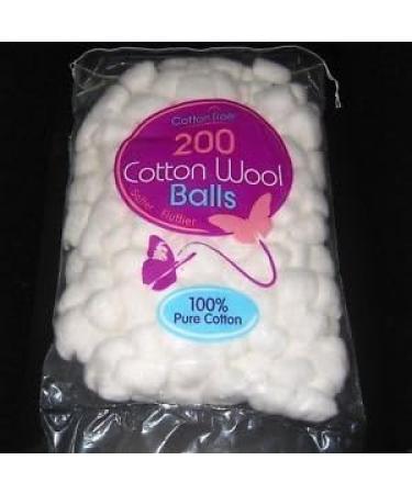 200 Sterile Pure Cotton Wool Balls for Babies & Adults in Cotton Storage Bag - Soft & Fluffy by Cotton Tree - Buy Online on GoSupps.com