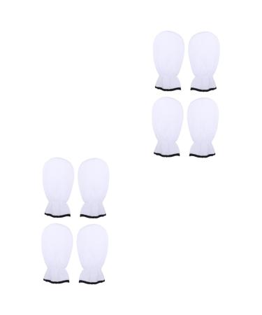 minkissy 4 Pairs Maintenance Care Gloves Paraffin Wax Warmer Insulated Mitts Paraffin Bath Mitt Wax Bags Cracked Hand Gloves Hand Kit White Polyester Beam Port Miss Cotton Gloves